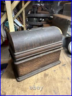 Edison Home Phonograph Cylinder Record Player Machine Wood Cabinet Case Parts