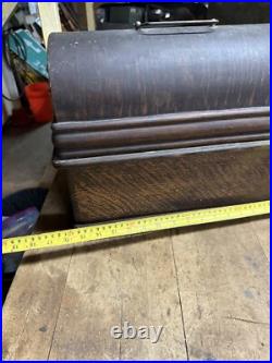 Edison Home Phonograph Cylinder Record Player Machine Wood Cabinet Case Parts
