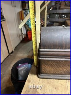 Edison Home Phonograph Cylinder Record Player Machine Wood Cabinet Case Parts