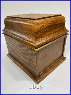 Edison Record Player Wood Storage Box Antique Phonograph Cabinet Only