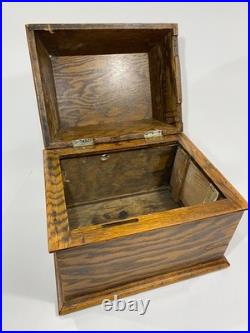 Edison Record Player Wood Storage Box Antique Phonograph Cabinet Only