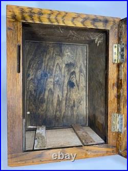 Edison Record Player Wood Storage Box Antique Phonograph Cabinet Only