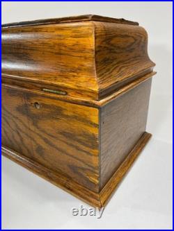 Edison Record Player Wood Storage Box Antique Phonograph Cabinet Only