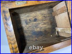 Edison Record Player Wood Storage Box Antique Phonograph Cabinet Only