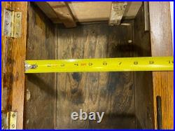 Edison Record Player Wood Storage Box Antique Phonograph Cabinet Only
