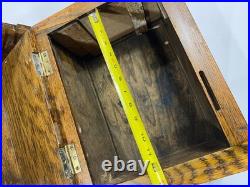 Edison Record Player Wood Storage Box Antique Phonograph Cabinet Only Edison Record Player Wood Storage Box Antique Phonograph Cabinet Only