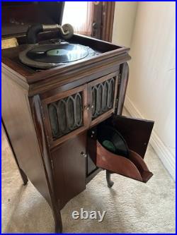 Edison W-250 Wind Up Diamond Record Phonograph Player Model 250 Works Local Pick