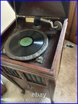 Edison W-250 Wind Up Diamond Record Phonograph Player Model 250 Works Local Pick