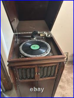Edison W-250 Wind Up Diamond Record Phonograph Player Model 250 Works Local Pick