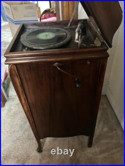 Edison W-250 Wind Up Diamond Record Phonograph Player Model 250 Works Local Pick