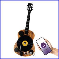 Eklectik Bluetooth Record Player Vertical Turntable Guitar Built-in Stereo Speak
