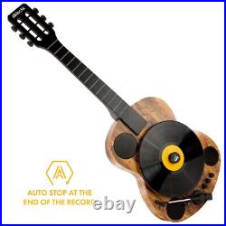 Eklectik Bluetooth Record Player Vertical Turntable Guitar Built-in Stereo Speak