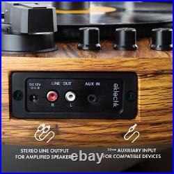 Eklectik Bluetooth Record Player Vertical Turntable Guitar Built-in Stereo Speak