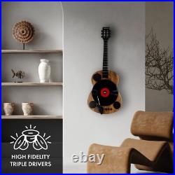 Eklectik Bluetooth Record Player Vertical Turntable Guitar Built-in Stereo Speak