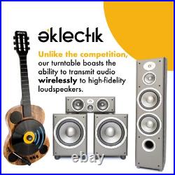 Eklectik Bluetooth Record Player Vertical Turntable Guitar Built-in Stereo Speak