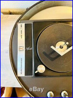 Electrohome Apollo 860 Space Age UFO Mid Century Modern Domed Record Player