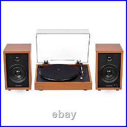 Electrohome Montrose Vinyl Record Player and McKinley Powered Bookshelf Speakers