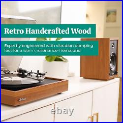 Electrohome Montrose Vinyl Record Player and McKinley Powered Bookshelf Speakers Electrohome Montrose Vinyl Record Player and McKinley Powered Bookshelf Speakers