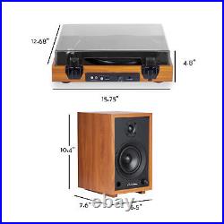 Electrohome Montrose Vinyl Record Player and McKinley Powered Bookshelf Speakers Electrohome Montrose Vinyl Record Player and McKinley Powered Bookshelf Speakers
