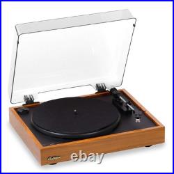 Electrohome Vinyl Record Player, Belt-Drive Turntable, Bluetooth, Vinyl-to-MP3