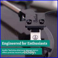 Electrohome Vinyl Record Player, Belt-Drive Turntable, Bluetooth, Vinyl-to-MP3