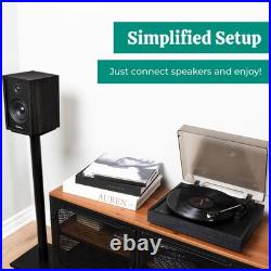 Electrohome Vinyl Record Player, Belt-Drive Turntable, Bluetooth, Vinyl-to-MP3