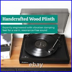 Electrohome Vinyl Record Player, Belt-Drive Turntable, Bluetooth, Vinyl-to-MP3