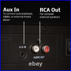 Electrohome Vinyl Record Player, Bluetooth Radio CD Vinyl to MP3, Cleaning Kit