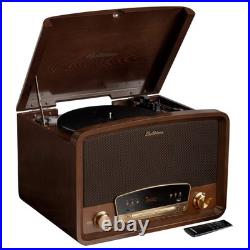 Electrohome Vinyl Record Player Turntable, Bluetooth, Radio, CD, Vinyl to MP3