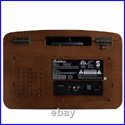 Electrohome Vinyl Record Player Turntable, Bluetooth, Radio, CD, Vinyl to MP3