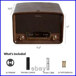 Electrohome Vinyl Record Player Turntable, Bluetooth, Radio, CD, Vinyl to MP3 Electrohome Vinyl Record Player Turntable, Bluetooth, Radio, CD, Vinyl to MP3
