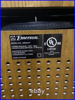 Emerson Stereo Vinyl Record Player CD AM FM Radio Cassette Phonograph Turntable