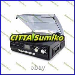 European retro phonograph audio modern record player vinyl record player