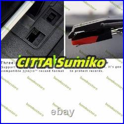 European retro phonograph audio modern record player vinyl record player