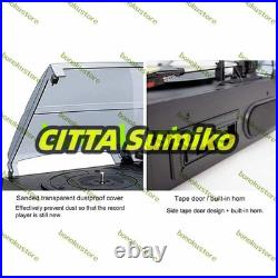 European retro phonograph audio modern record player vinyl record player