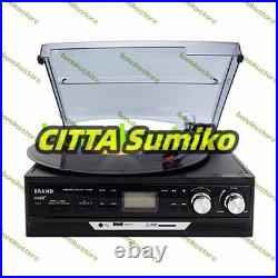 European retro phonograph audio modern record player vinyl record player