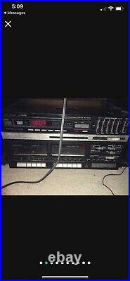 FISHER MC-723BK AUDIO & Speaker SYSTEM Record Player 2 tape deck combo Stereo
