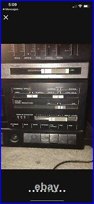 FISHER MC-723BK AUDIO & Speaker SYSTEM Record Player 2 tape deck combo Stereo