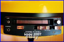 FULLY RESTORED Retro GEC WELTRON Model 2007 Yellow RECORD PLAYER EX CONDITION