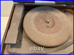 Federal Tabletop Radio Record Player Phonograph Combo Mid-Century Wood