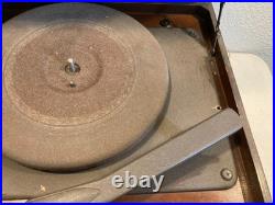 Federal Tabletop Radio Record Player Phonograph Combo Mid-Century Wood