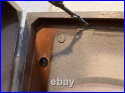 Federal Tabletop Radio Record Player Phonograph Combo Mid-Century Wood