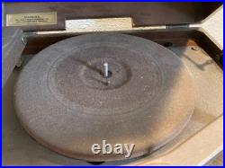 Federal Tabletop Radio Record Player Phonograph Combo Mid-Century Wood