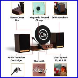 Fuse Audio GLD Vertical Record Player with Speakers