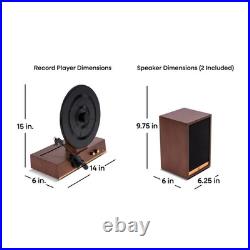Fuse Audio GLD Vertical Record Player with Speakers