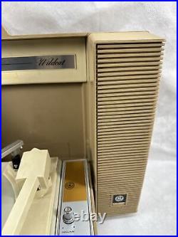GE Wildcat Portable Stereo Record Player Clean Serviced & Working Read Descript