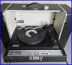G E Solid State Stereo Portable Record Player with Detachable Spea