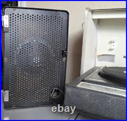 G E Solid State Stereo Portable Record Player with Detachable Spea