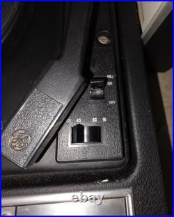 G E Solid State Stereo Portable Record Player with Detachable Spea