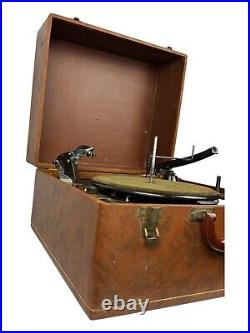Garrard RC80 Turntable Record Player Missing Head shell Powers On And Turns